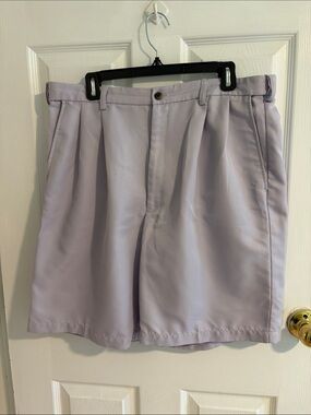 Men's Lavender Pleated Shorts